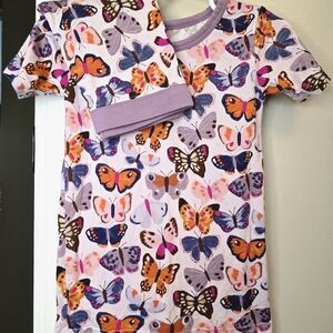 Little Sleepies Purple Butterfly Kids Pajamas